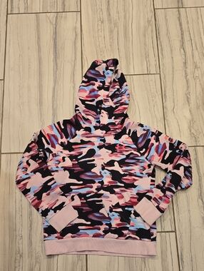 Under Armour Girls' Pink Camo Hoodie - Performance Pullover